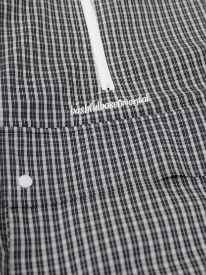 【bbO】チェック柄ハーフジップアノラック