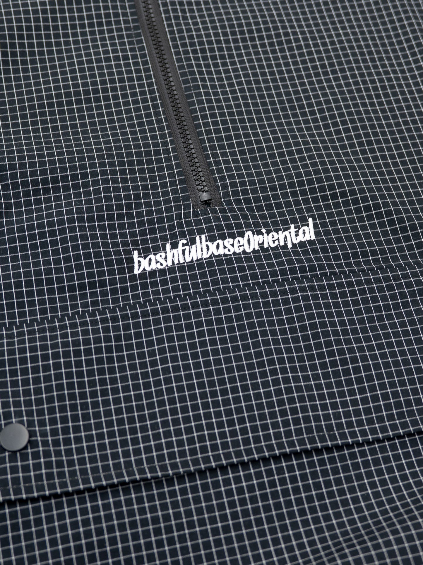 【bbO】チェック柄ハーフジップアノラック