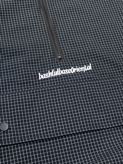 【bbO】チェック柄ハーフジップアノラック