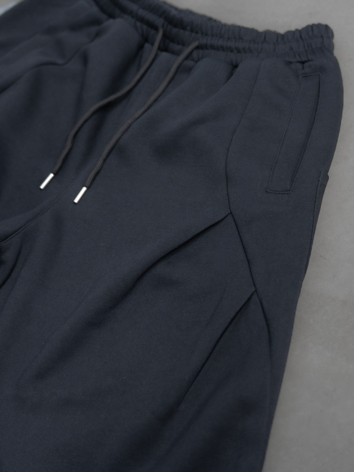 【bbO】デザインスウェットカーブパンツ