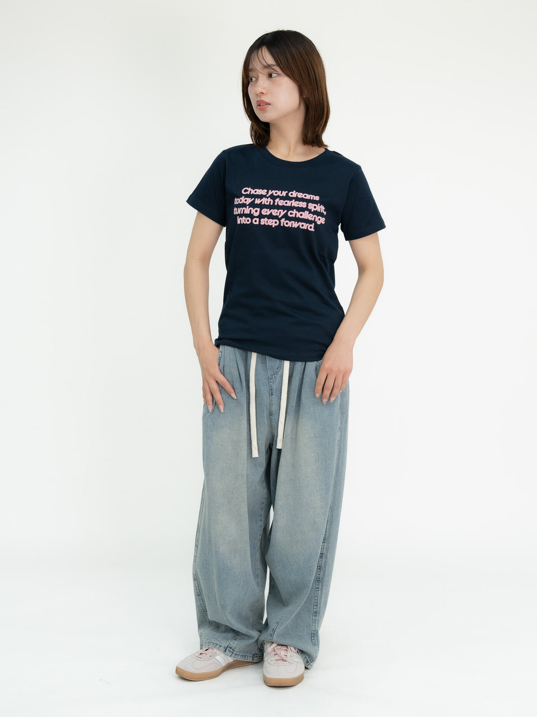 【bbO】フロッキー4段ロゴTシャツ