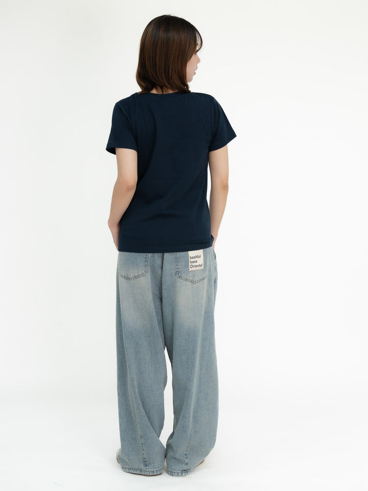 【bbO】フロッキー4段ロゴTシャツ
