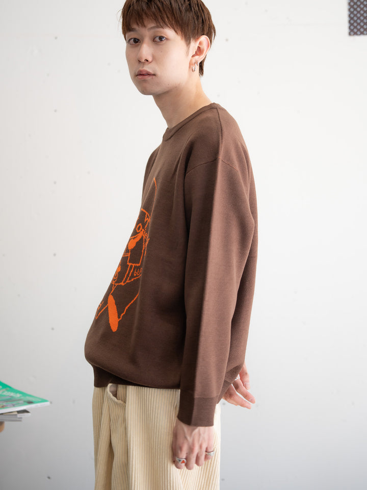 【bbO】バッシュフルくんニットプルオーバー