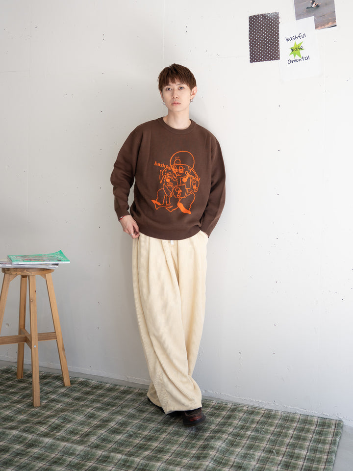 【bbO】バッシュフルくんニットプルオーバー