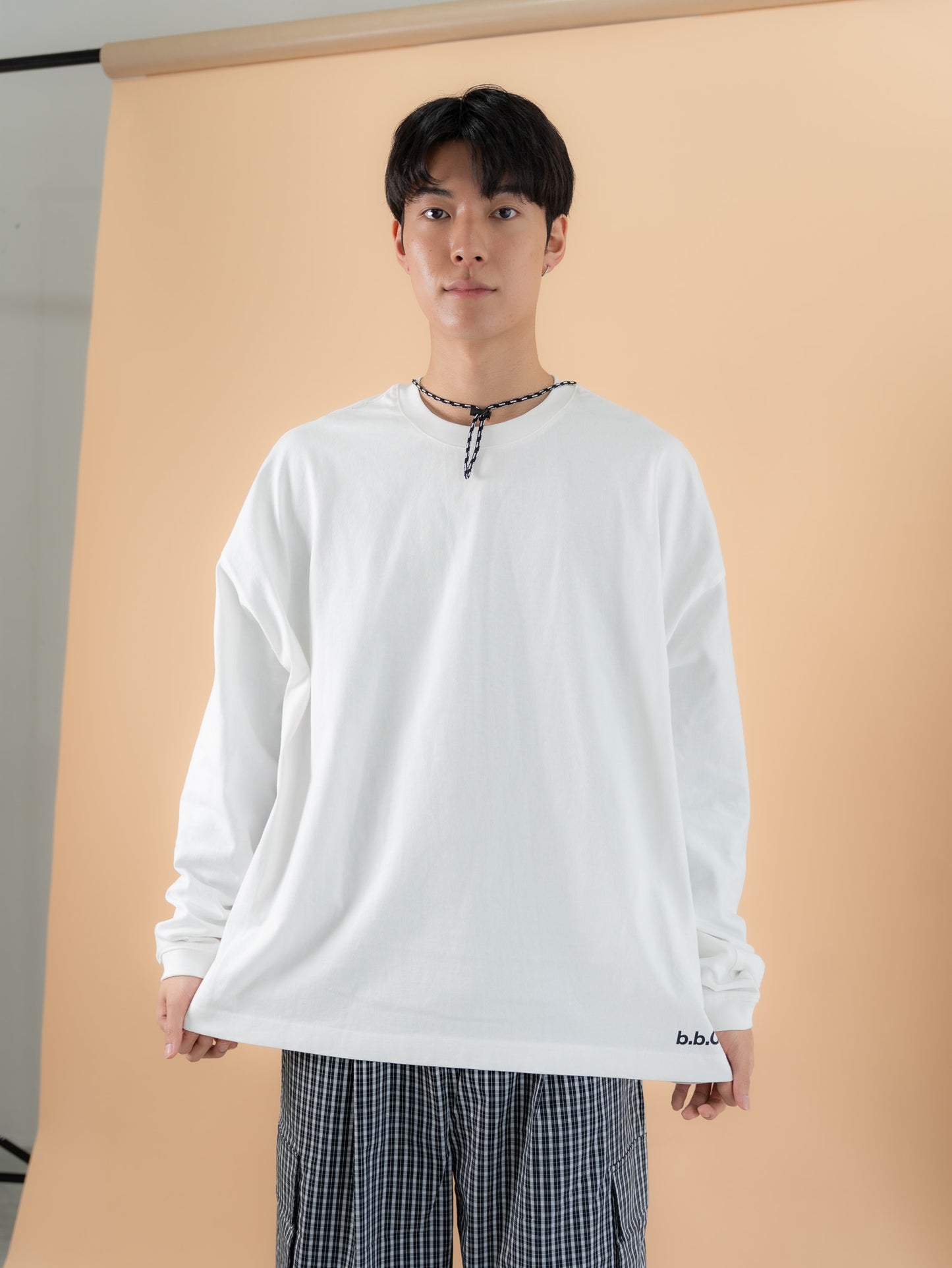 【bbO】バックロゴボリュームロンT