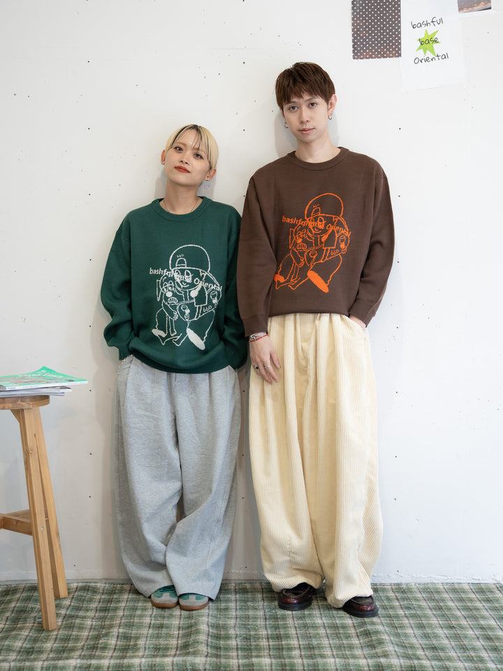 【bbO】バッシュフルくんニットプルオーバー