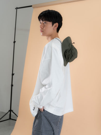 【bbO】バックロゴボリュームロンT