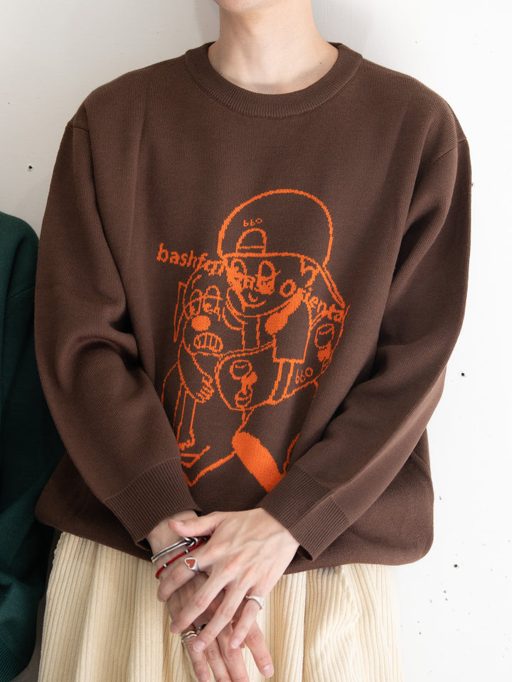 【bbO】バッシュフルくんニットプルオーバー