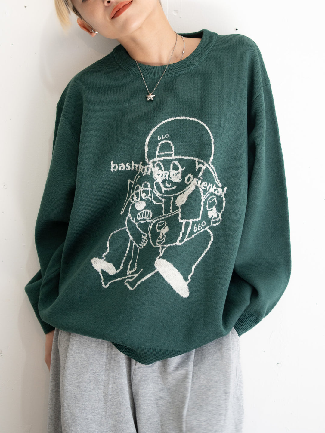 【bbO】バッシュフルくんニットプルオーバー