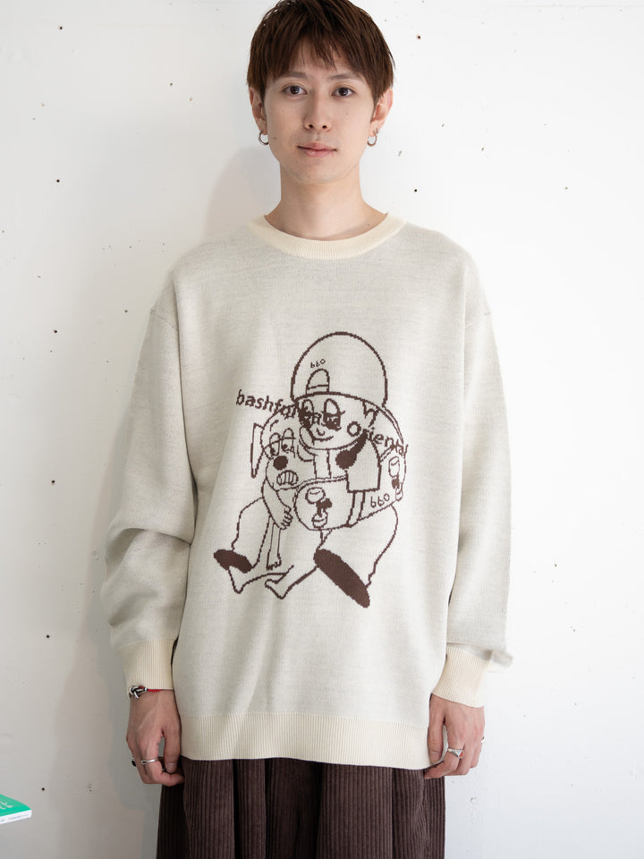 【bbO】バッシュフルくんニットプルオーバー
