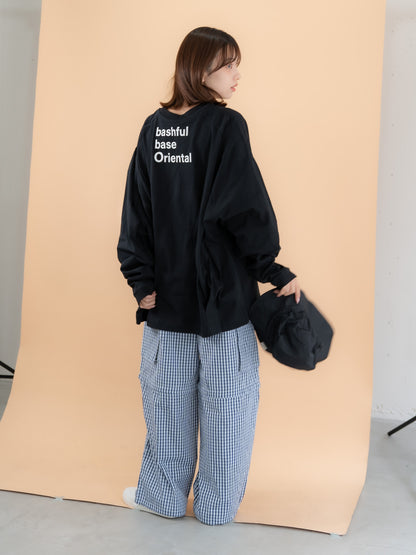 【bbO】バックロゴボリュームロンT