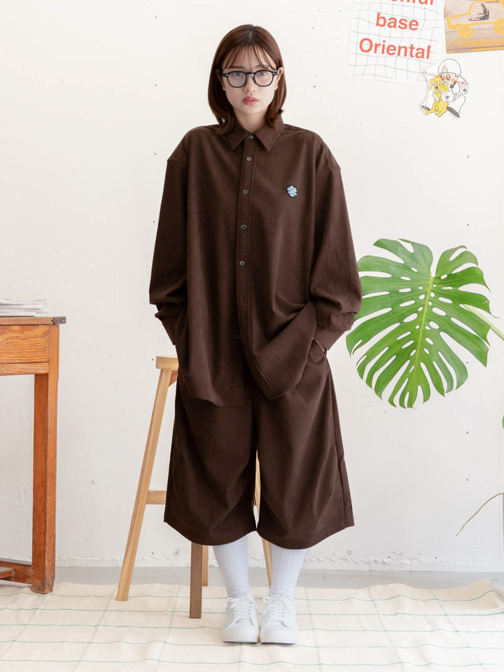 【bbO】バギーコーデュロイショーツ•ハーフパンツ