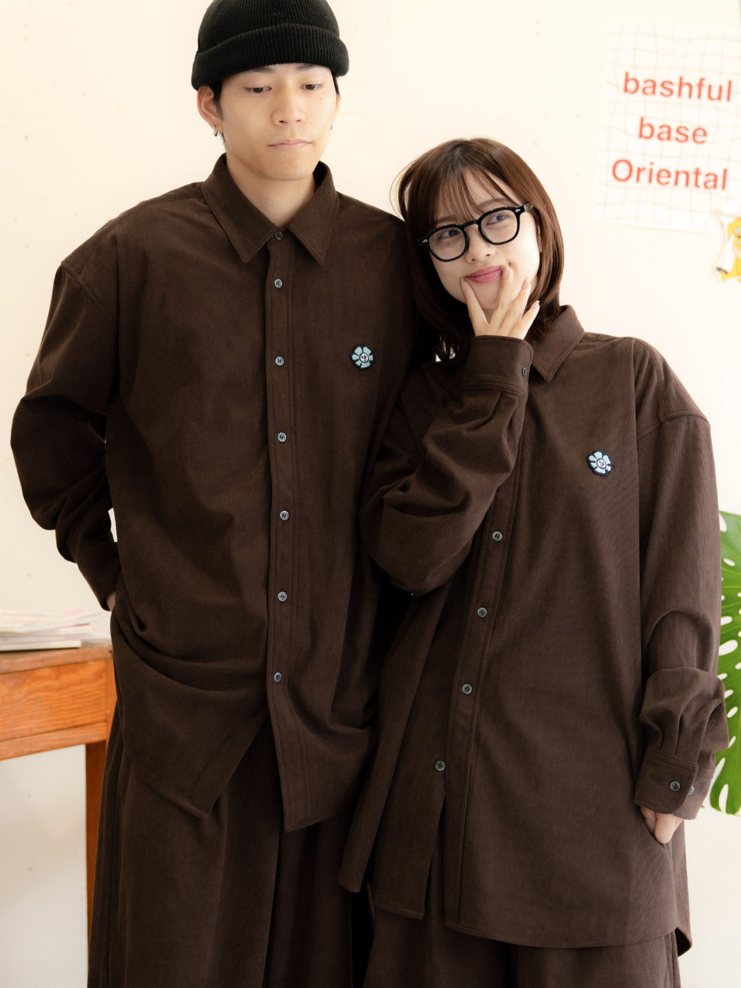 【bbO】ビッグシルエットコーデュロイシャツジャケット