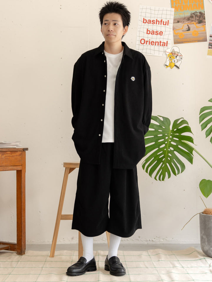 【bbO】ビッグシルエットコーデュロイシャツジャケット