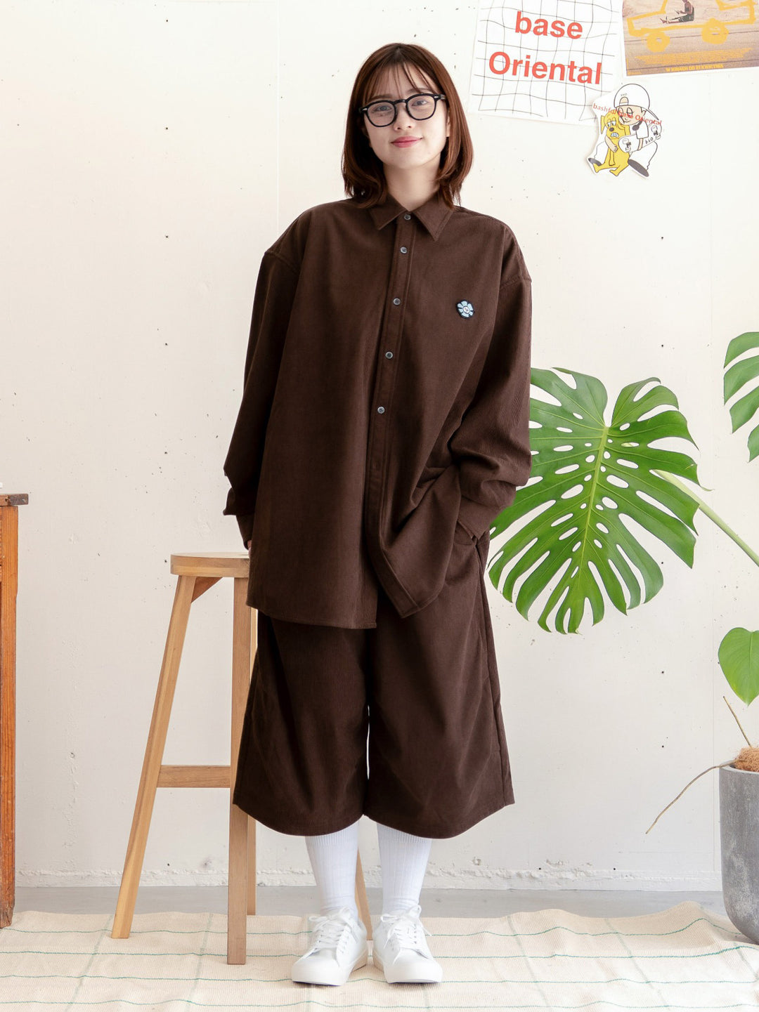 【bbO】ビッグシルエットコーデュロイシャツジャケット