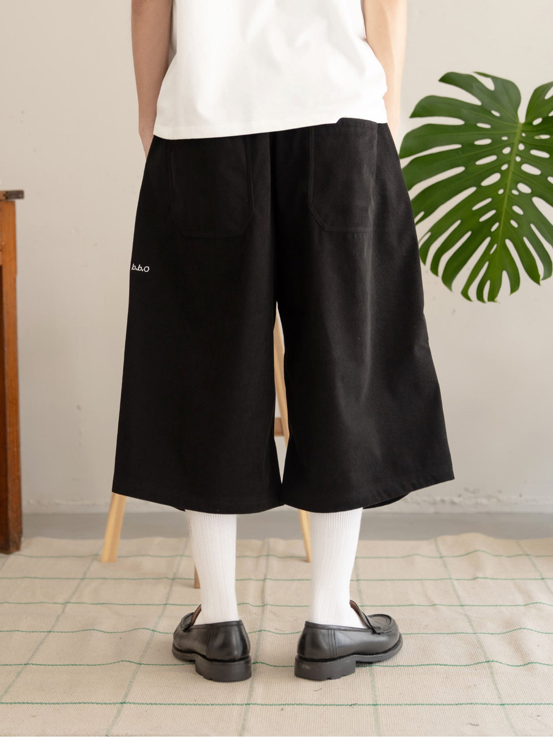 【bbO】バギーコーデュロイショーツ•ハーフパンツ