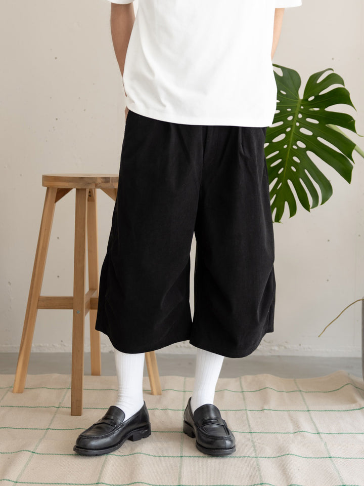 【bbO】バギーコーデュロイショーツ•ハーフパンツ
