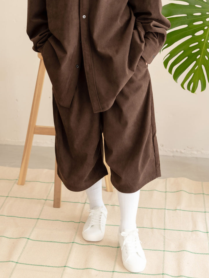 【bbO】バギーコーデュロイショーツ•ハーフパンツ