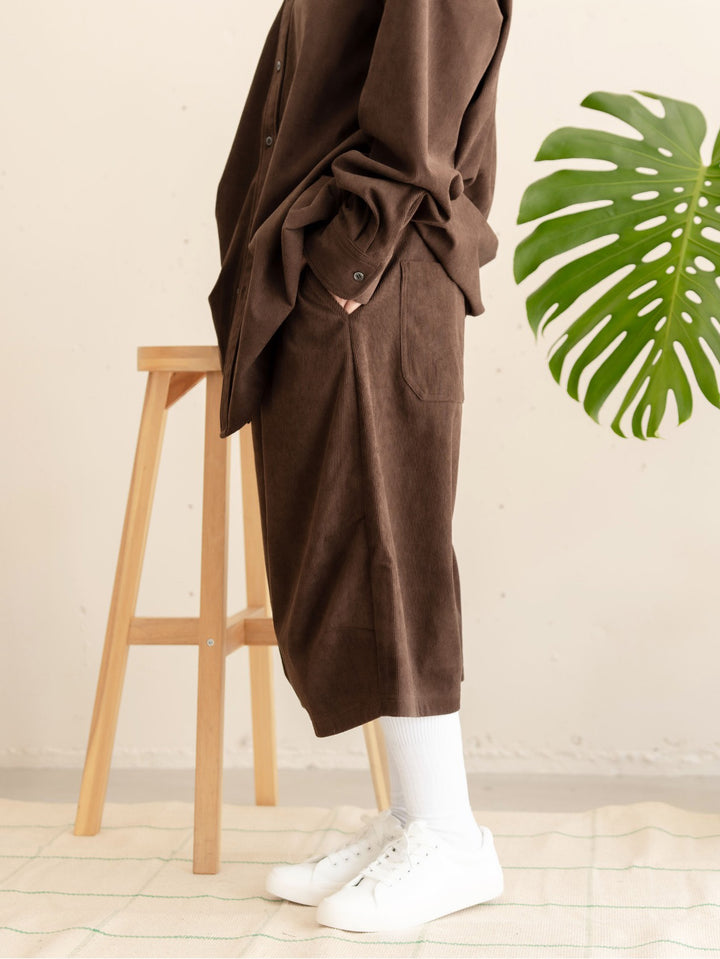 【bbO】バギーコーデュロイショーツ•ハーフパンツ