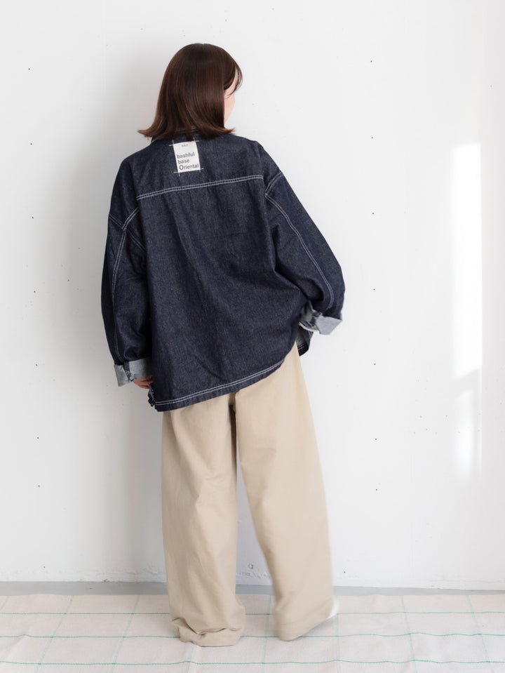 【bbO】ロゴ1タックワイドチノPT