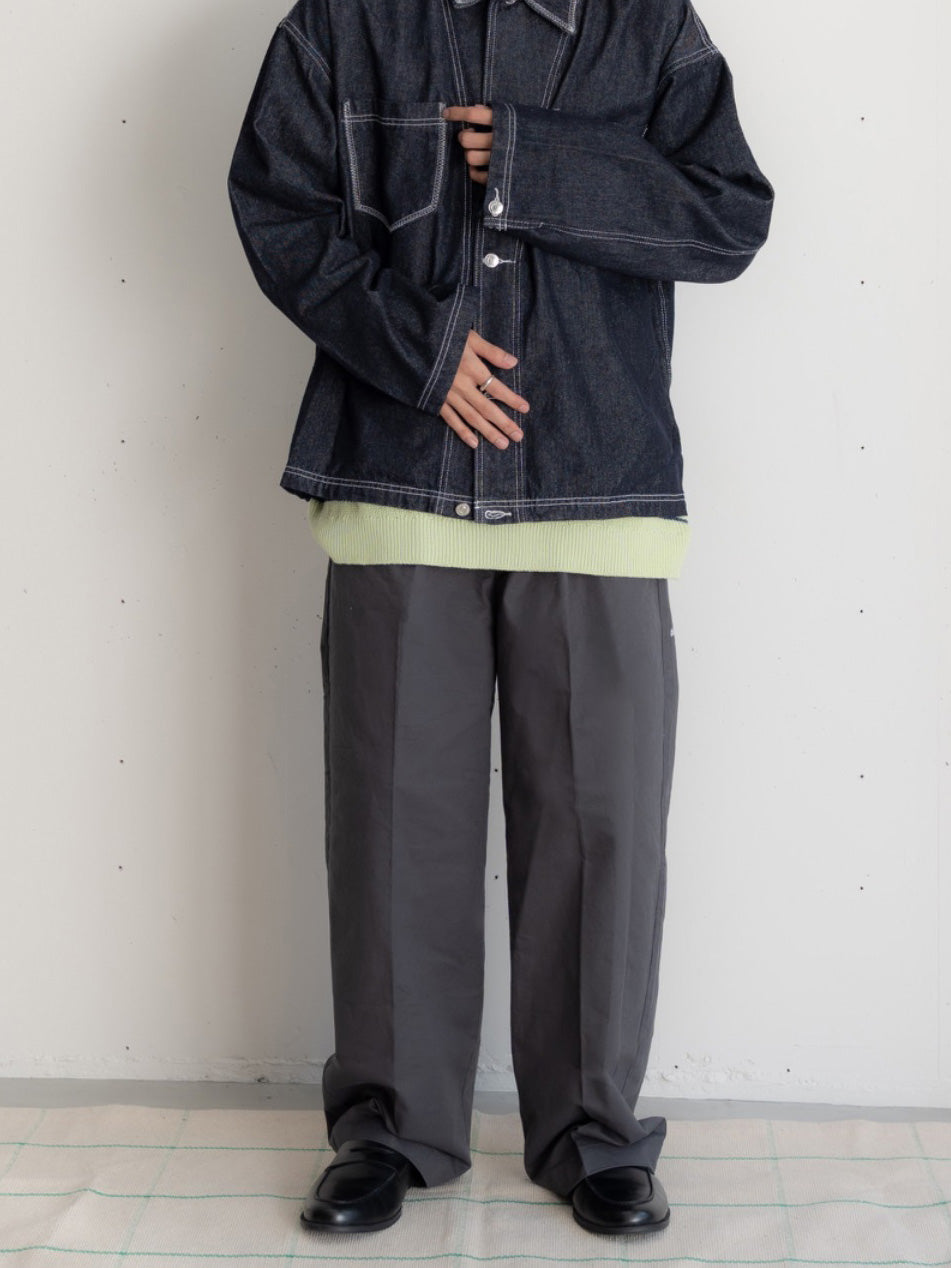 【bbO】ロゴ1タックワイドチノPT
