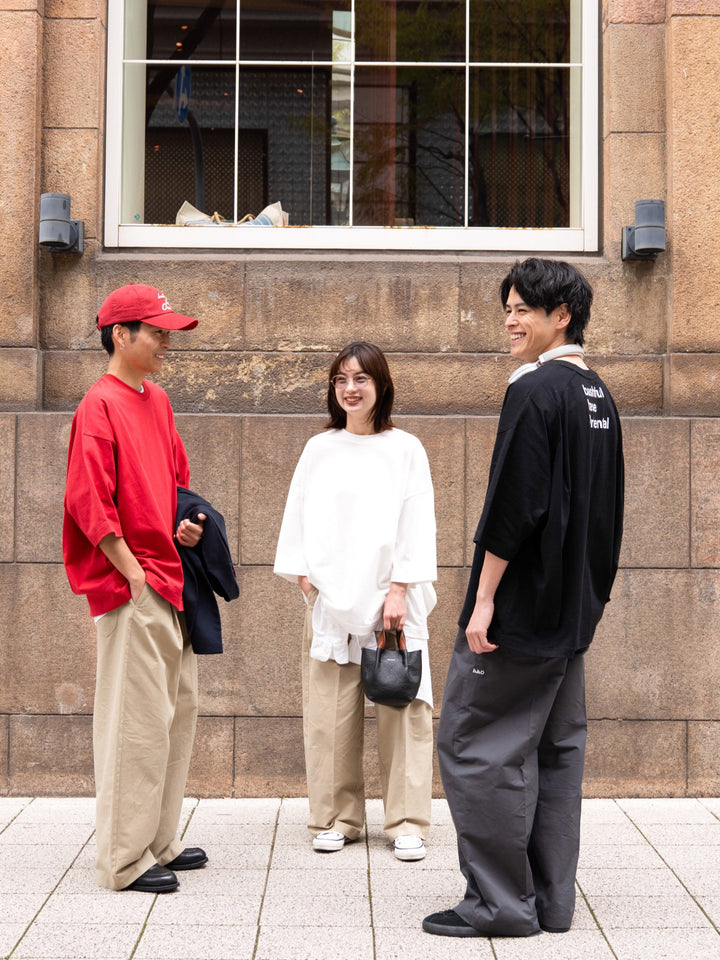 【bbO】ロゴ1タックワイドチノPT