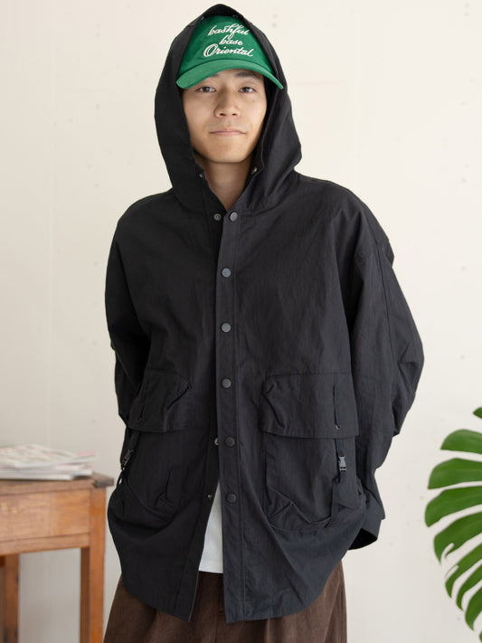 【bbO】ハイブリッドフーデッドシャツジャケット