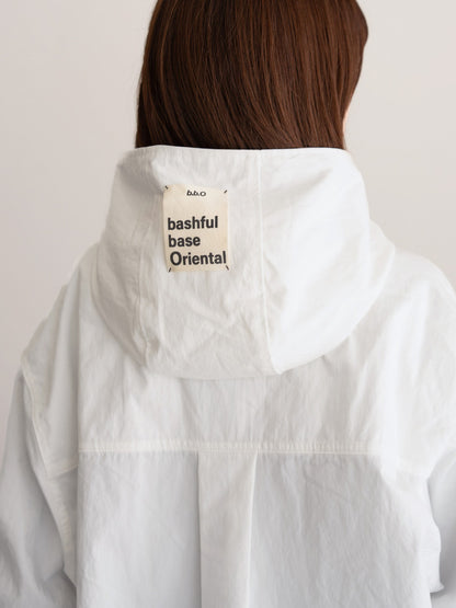 【bbO】ハイブリッドフーデッドシャツジャケット