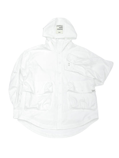 【bbO】ハイブリッドフーデッドシャツジャケット