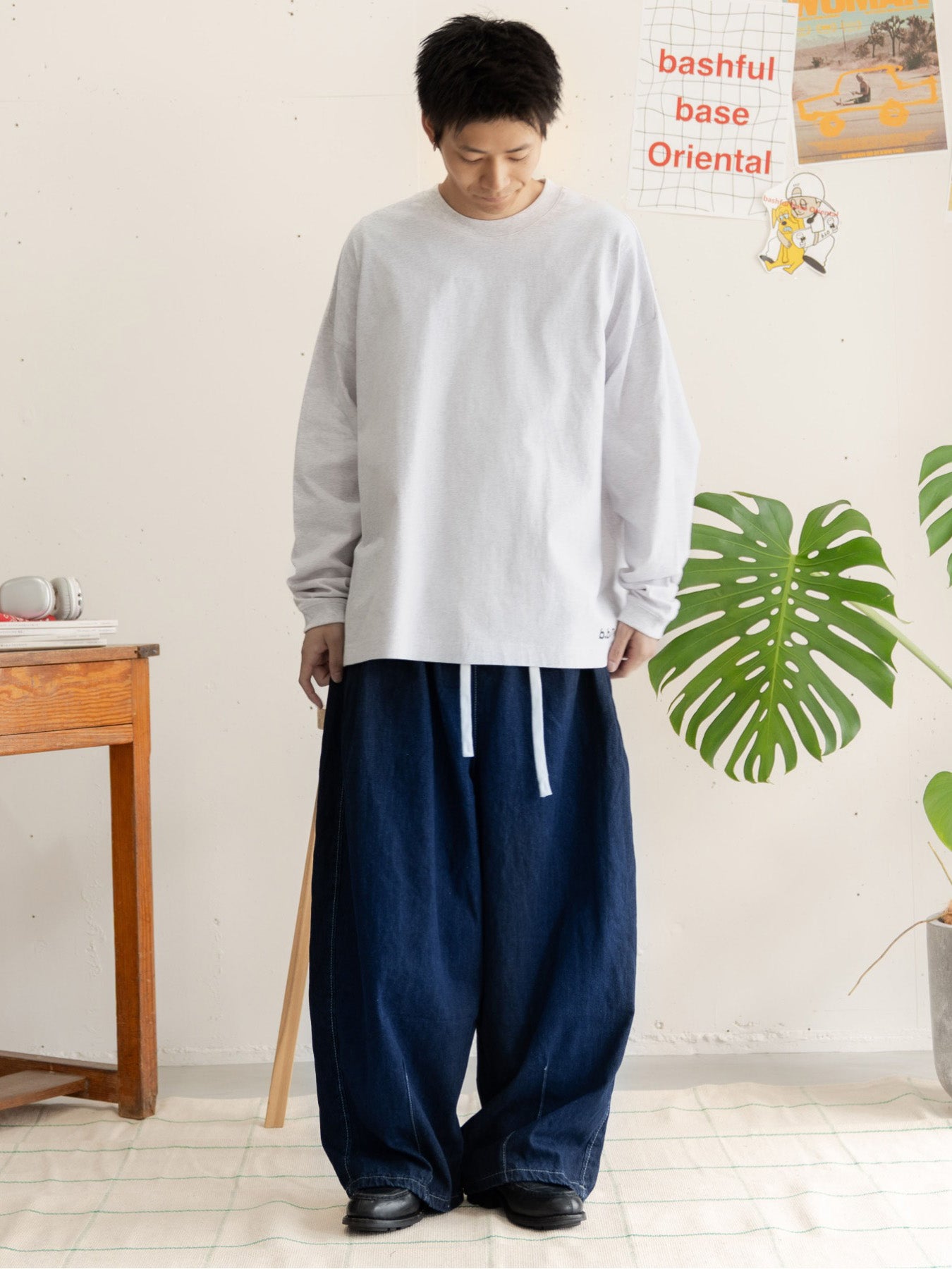 【bbO】バックロゴボリュームロンT