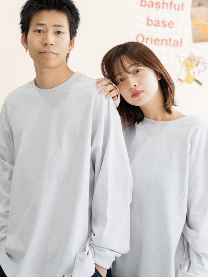 [SET]バックロゴボリュームロンT +バックロゴボリュームロンT (2set)