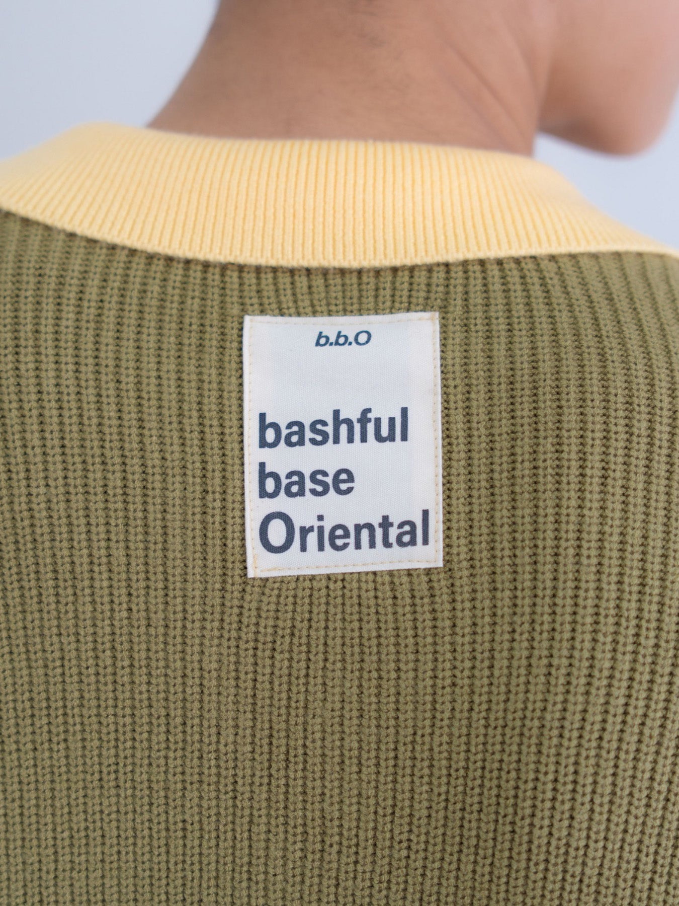 【bbO】フラワーアイコンバイカラーポロニット